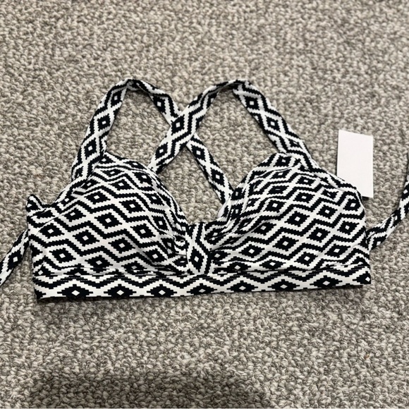 fashion collection Other - Black and White Geometric Bikini Top
